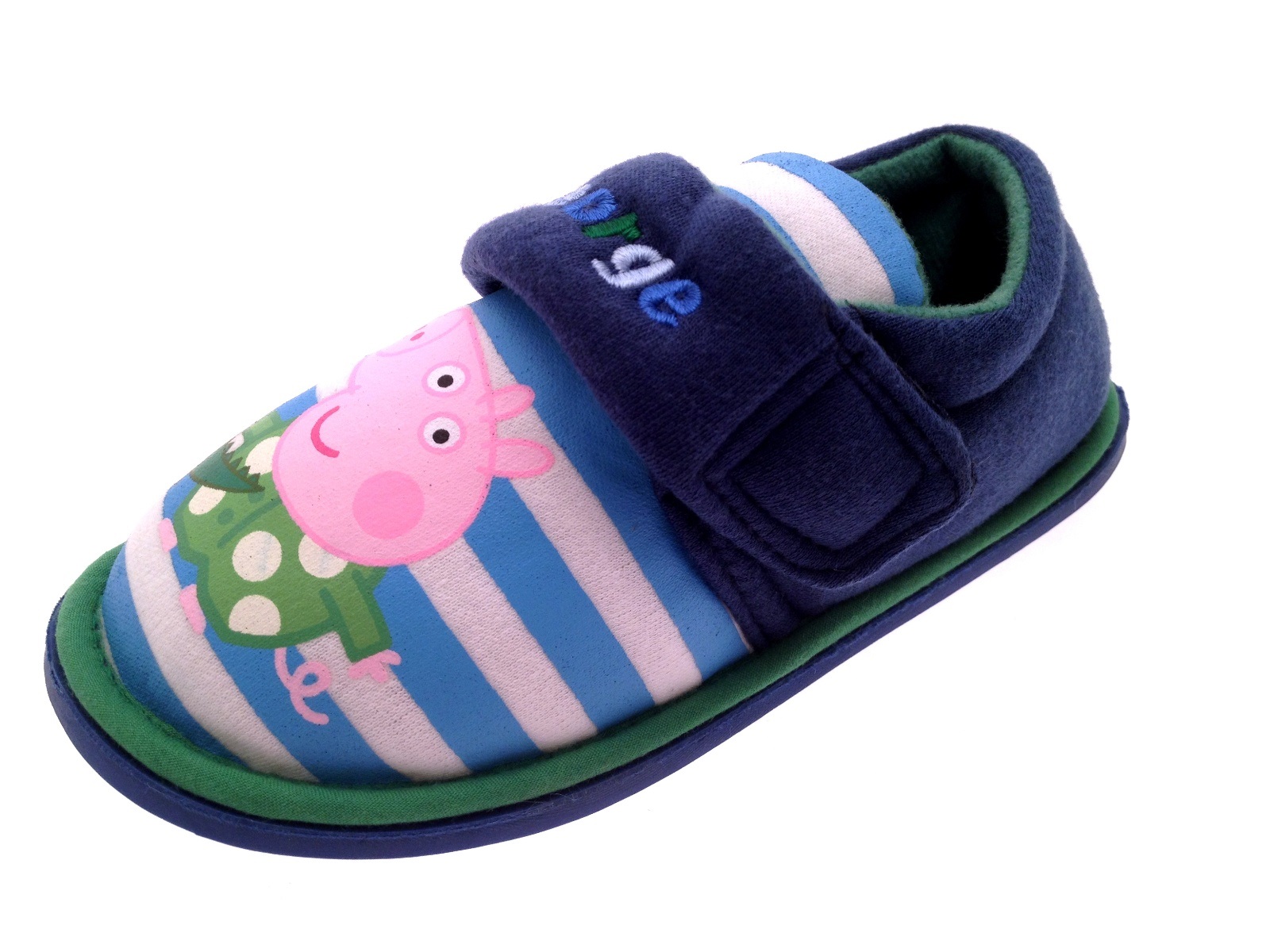 Kids Boys Peppa Pig Novelty Slippers Fleece Character Gift Size